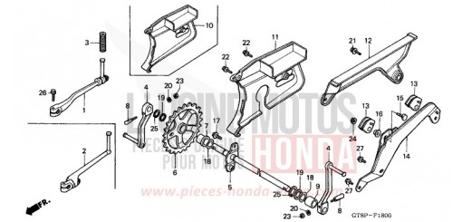 PEDAL/KICK STARTER ARM PK50P de 1993